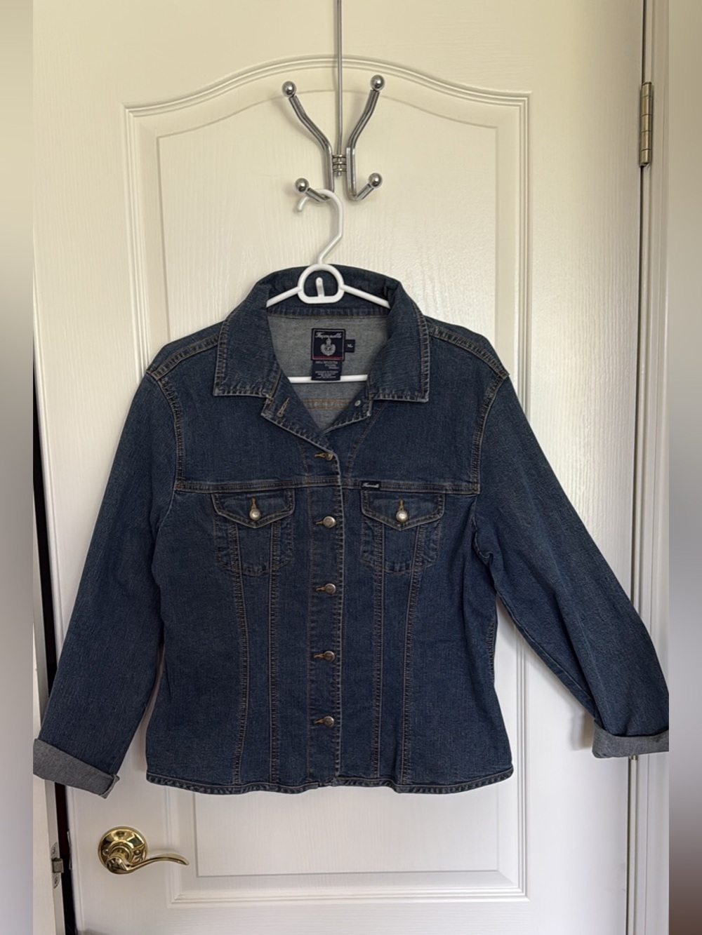 Faconnable Dark Blue Denim Jean Jacket